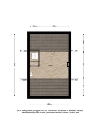 Floorplan - Jacob van Deventerstraat 39, 7412 ES Deventer